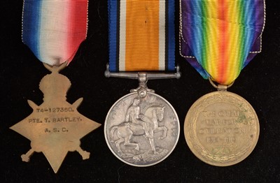 Lot 1653 - First World War General Service medals