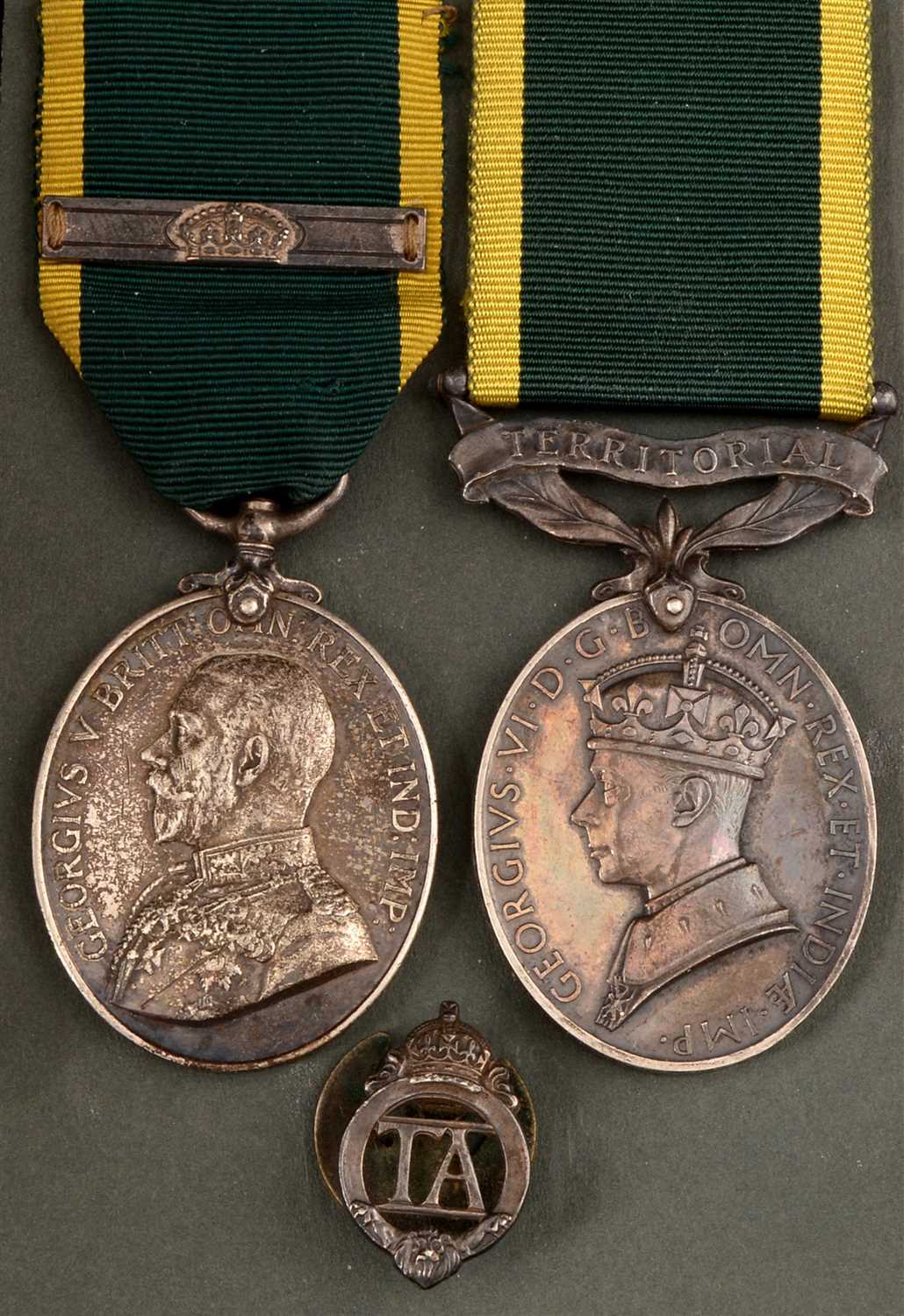 Lot 1755 - Territorial Efficiency medal pair