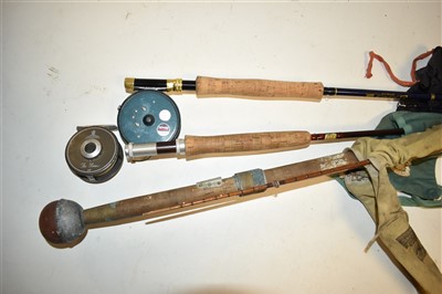 Lot 230 - Three fly rods and reels