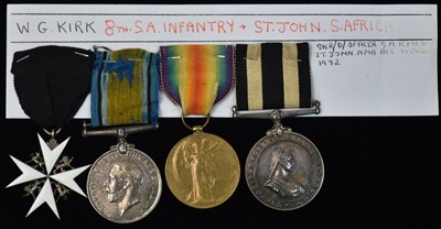 Lot 1664 - First World War and St John Ambulance medal group