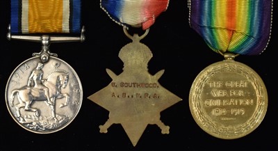 Lot 1665 - Group of First World War medals