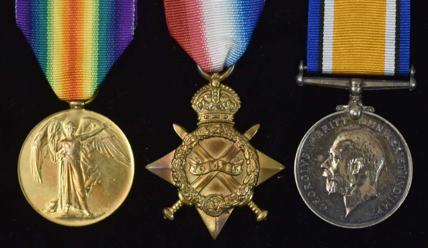 Lot 1666 - Group of First World War medals