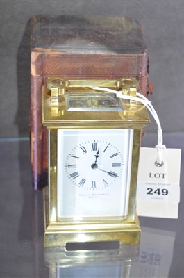Lot 249 - Carriage clock
