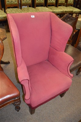 Lot 565 - Wing armchair