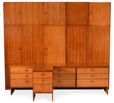 Lot 1566 - Five items of 1960's teak bedroom furniture.
