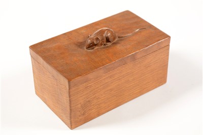 Lot 270 - Robert 'Mouseman' Thompson box and ashtray