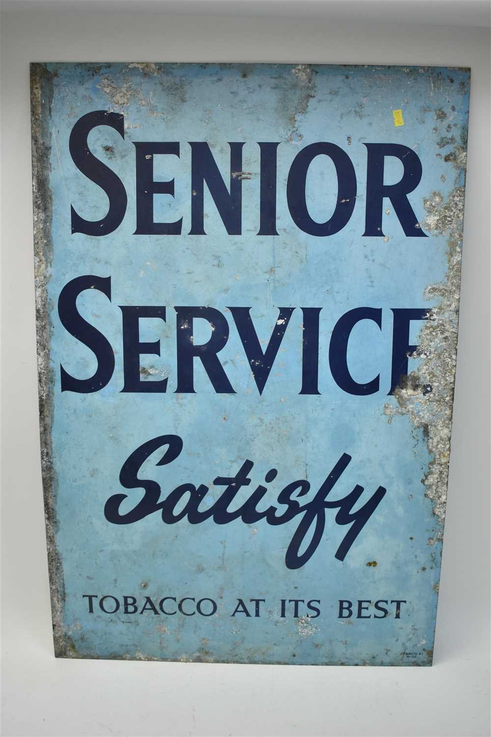 Lot 236 - Senior Service tobacco sign