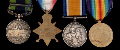 Lot 1668 - First World War and India General Service medal group