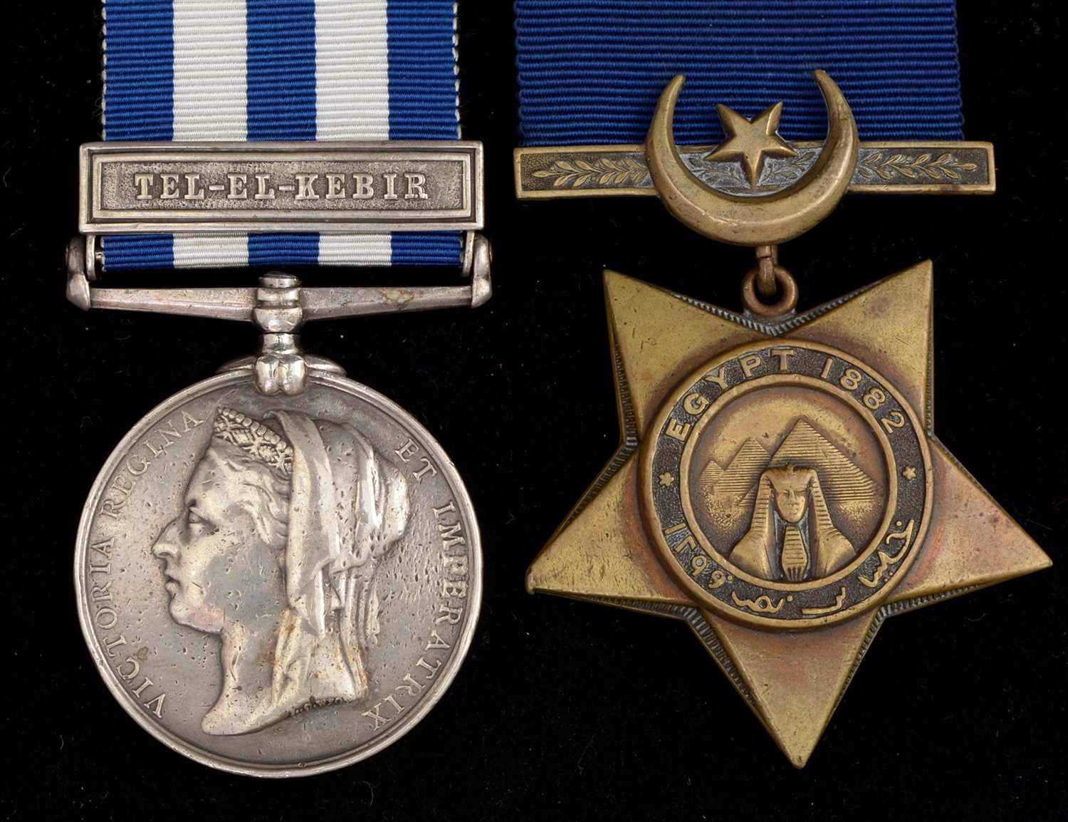 Lot 1609 - Egypt medal and Khedive's star