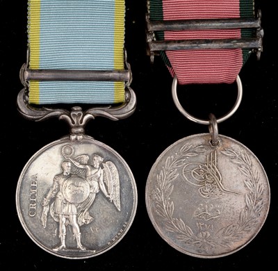Lot 1610 - A pair of Crimea medals