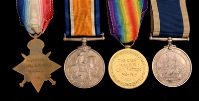 Lot 1790 - Royal Navy First World War and Long service group