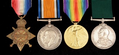 Lot 1792 - First World War and Naval Long Service group