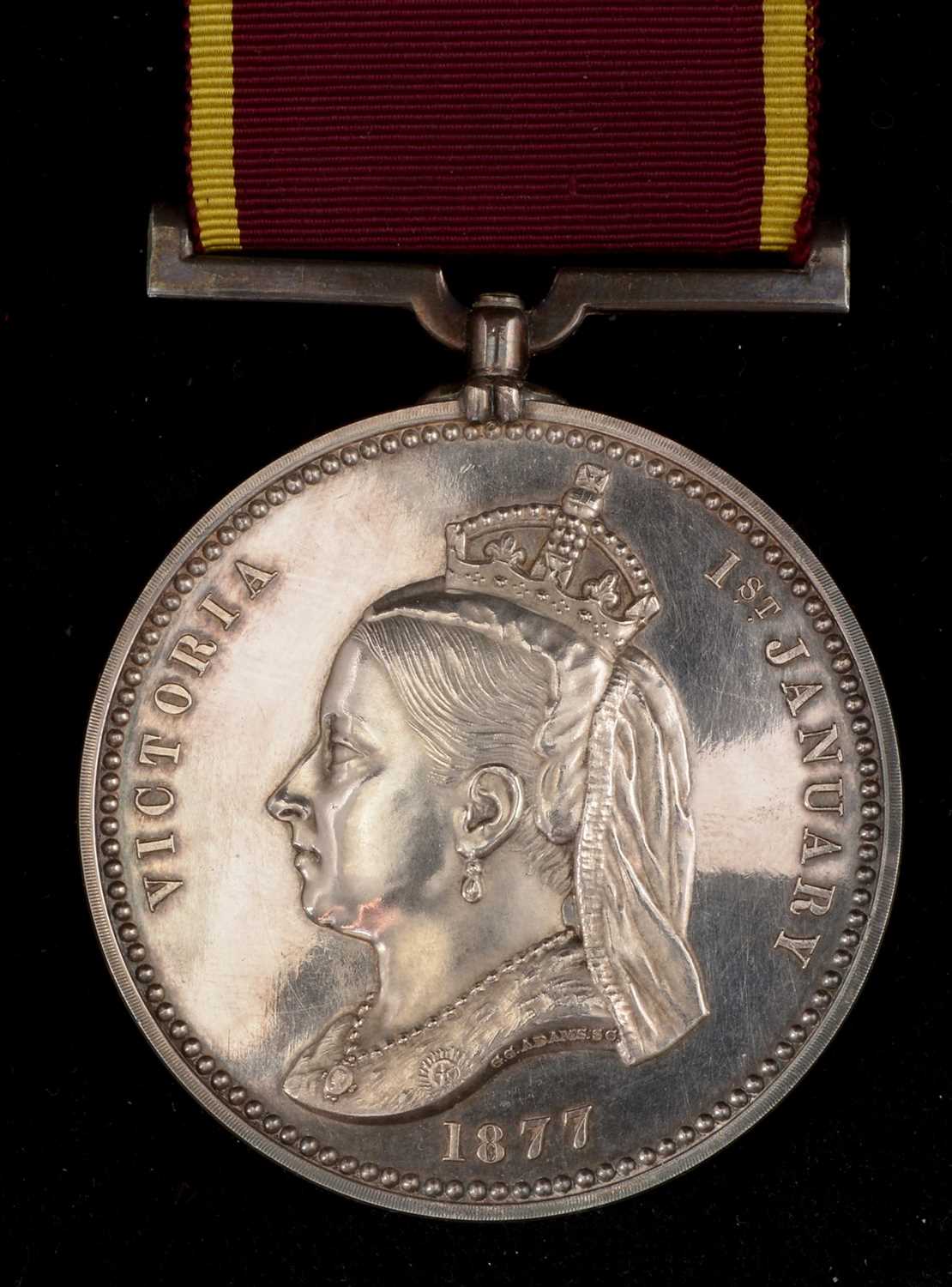 Lot 1840 - Silver Empress of India medal