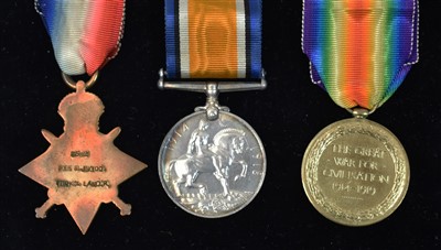 Lot 1678 - Group of three First World War medals