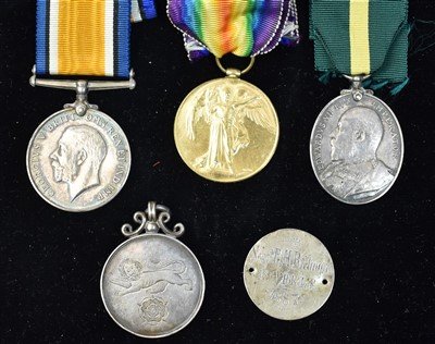 Lot 1796 - Long Service and First World War medals