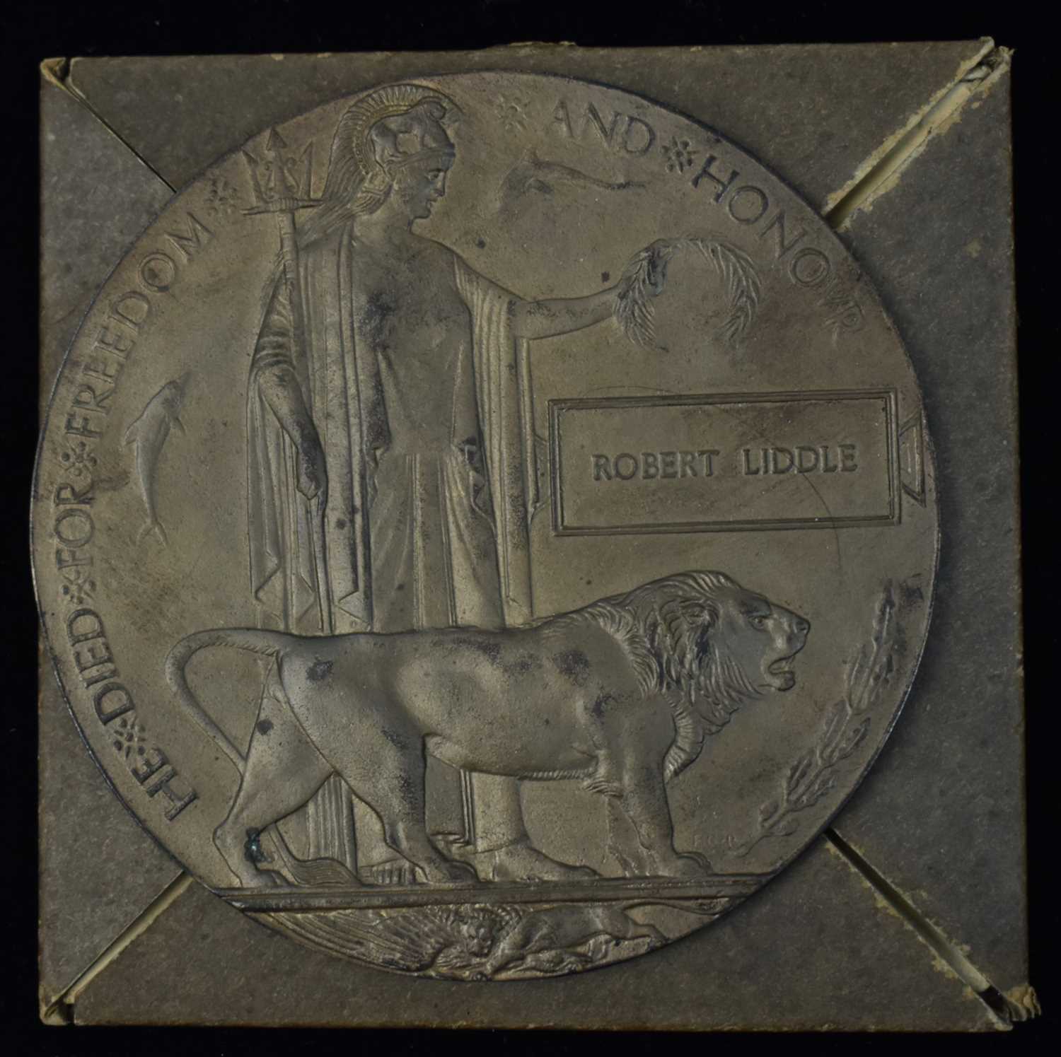 Lot 1689 - First World War memorial plaque