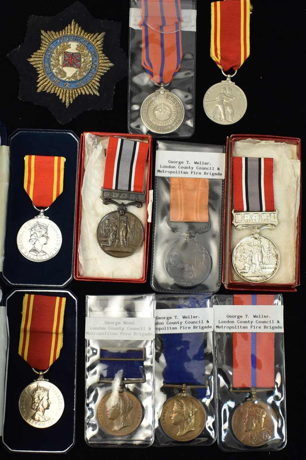 Lot 1844 - Fire Brigade medals