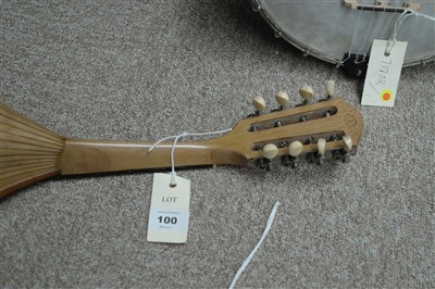 Lot 100 - Luigi Embergher Bowl back mandolin
