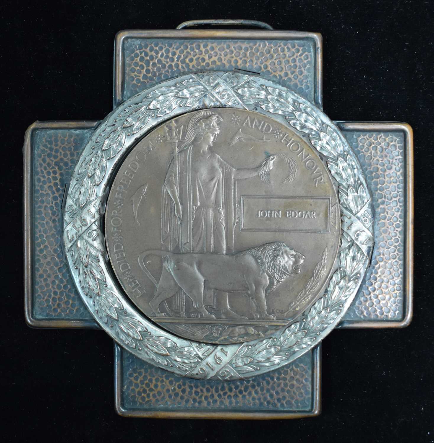 Lot 1674 - First World War memorial plaque