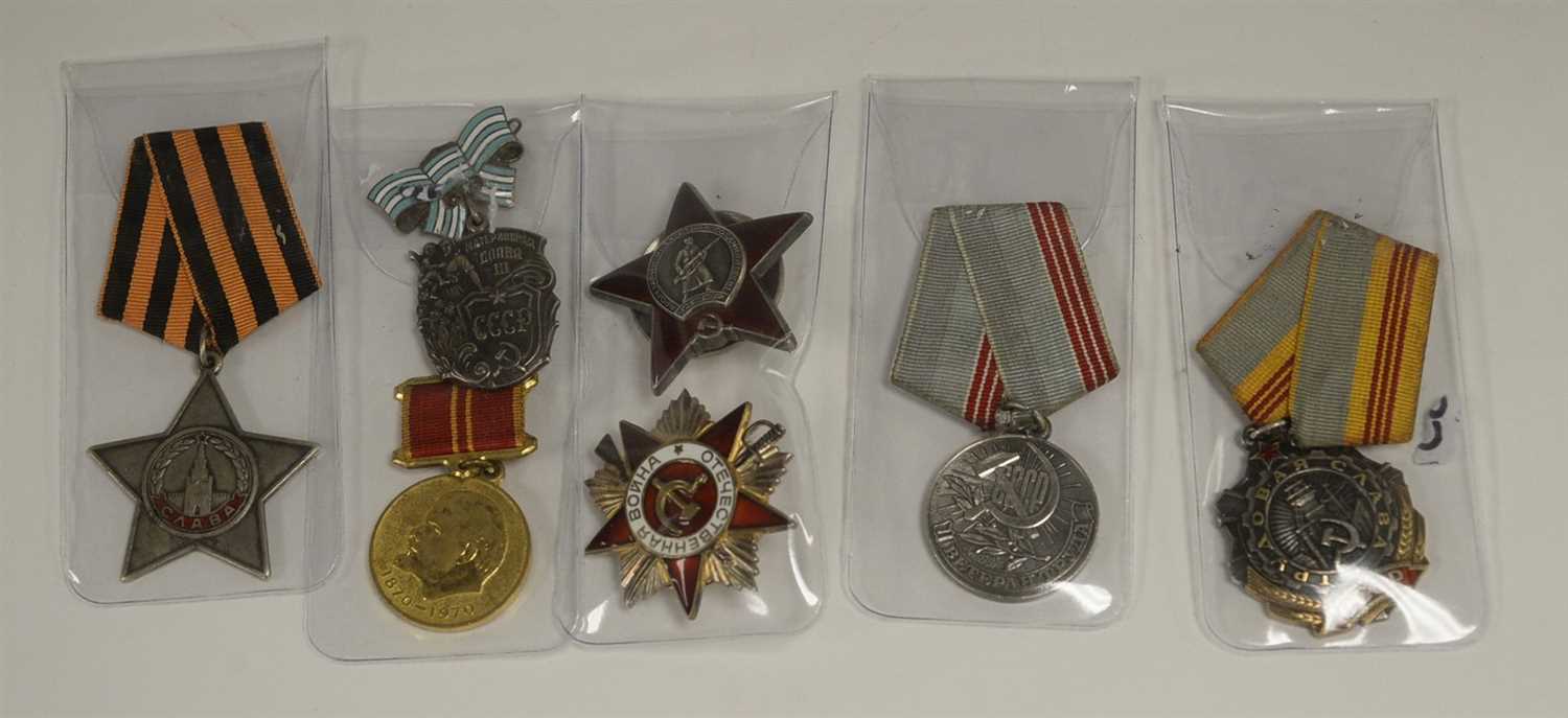 Lot 1857 - Russian Soviet Union medals