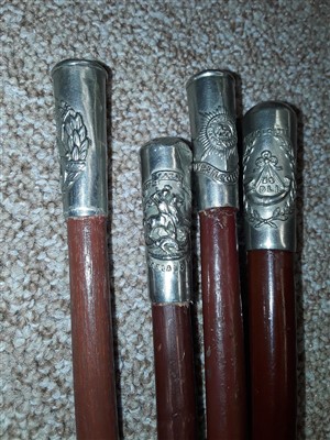 Lot 63 - Four swagger sticks