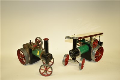Lot 176 - Two live steam traction engines