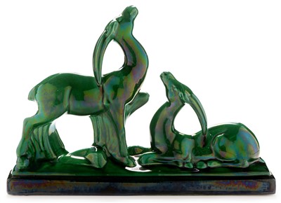 Lot 1537 - St Radegonde art deco group antelope