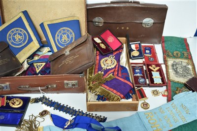 Lot 78 - Masonic medals and regalia