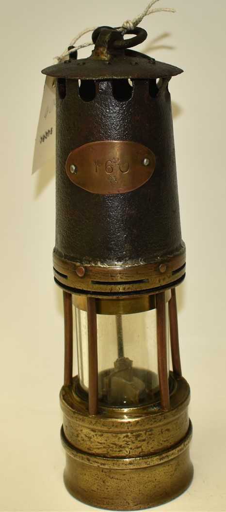 Lot 257 - British miner's lamp