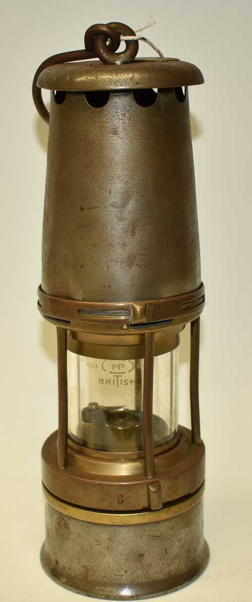 Lot 258 - British miner's lamp