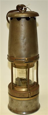 Lot 258 - British miner's lamp