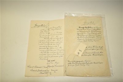 Lot 88 - Three appointment certificates