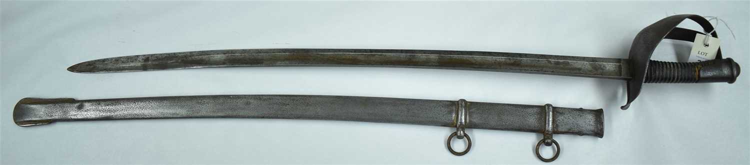 Lot 20 - 19th Century Italian Heavy Cavalry Troopers sword