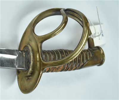 Lot 24 - American (US) Cavalry Trooper's sword, model...