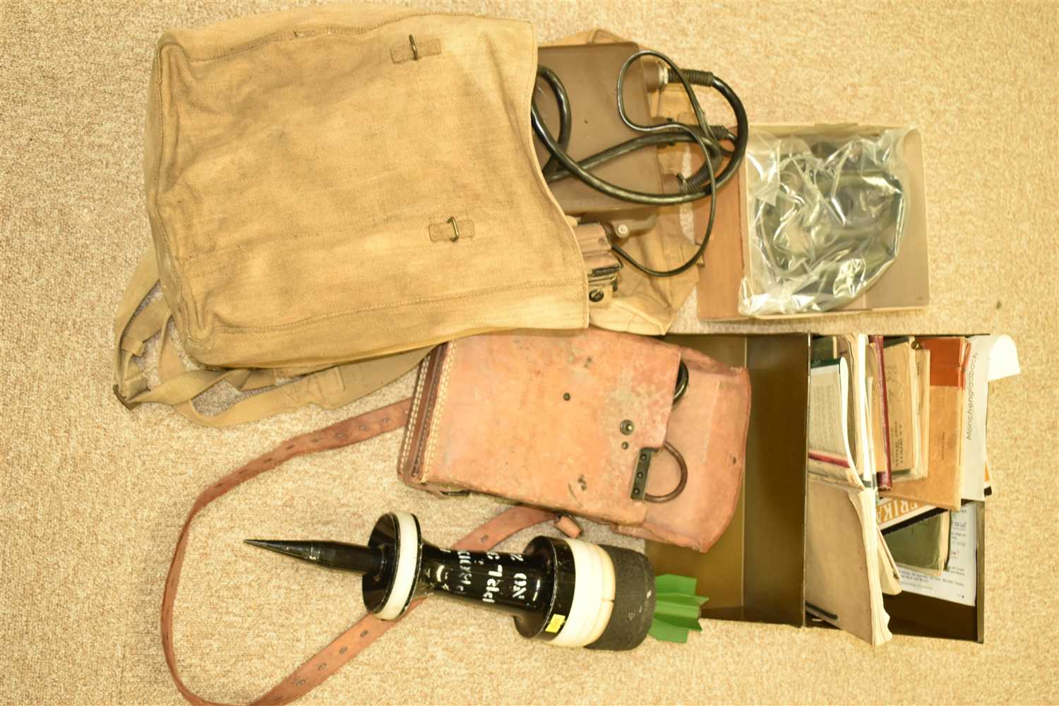 Lot 39 - Mine Detector and other items