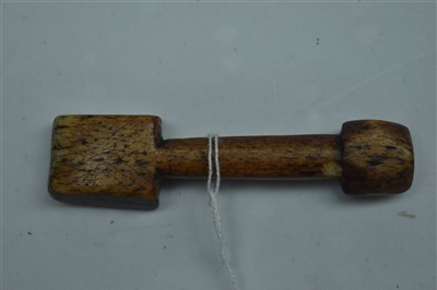 Lot 252 - 19th Century whale bone tool