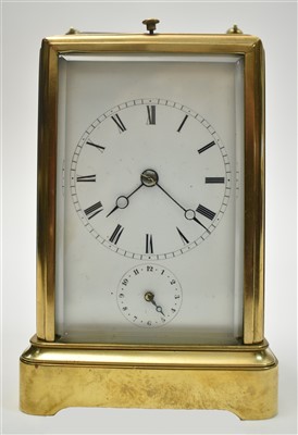 Lot 988 - 19th Century carriage clock