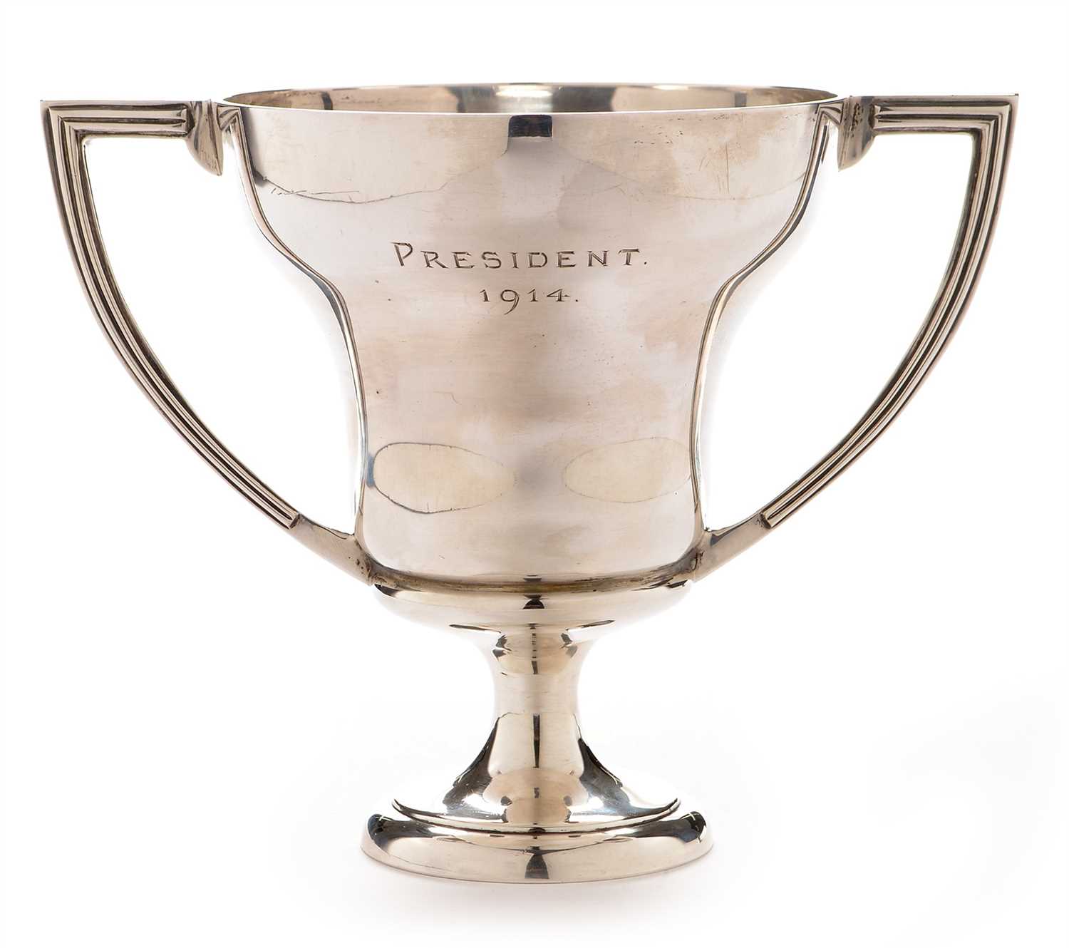 Lot 219 - Silver Two Handled Trophy