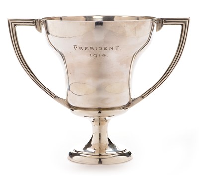 Lot 219 - Silver Two Handled Trophy