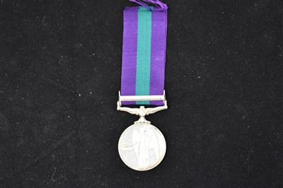 Lot 1866 - George VI General Service medal