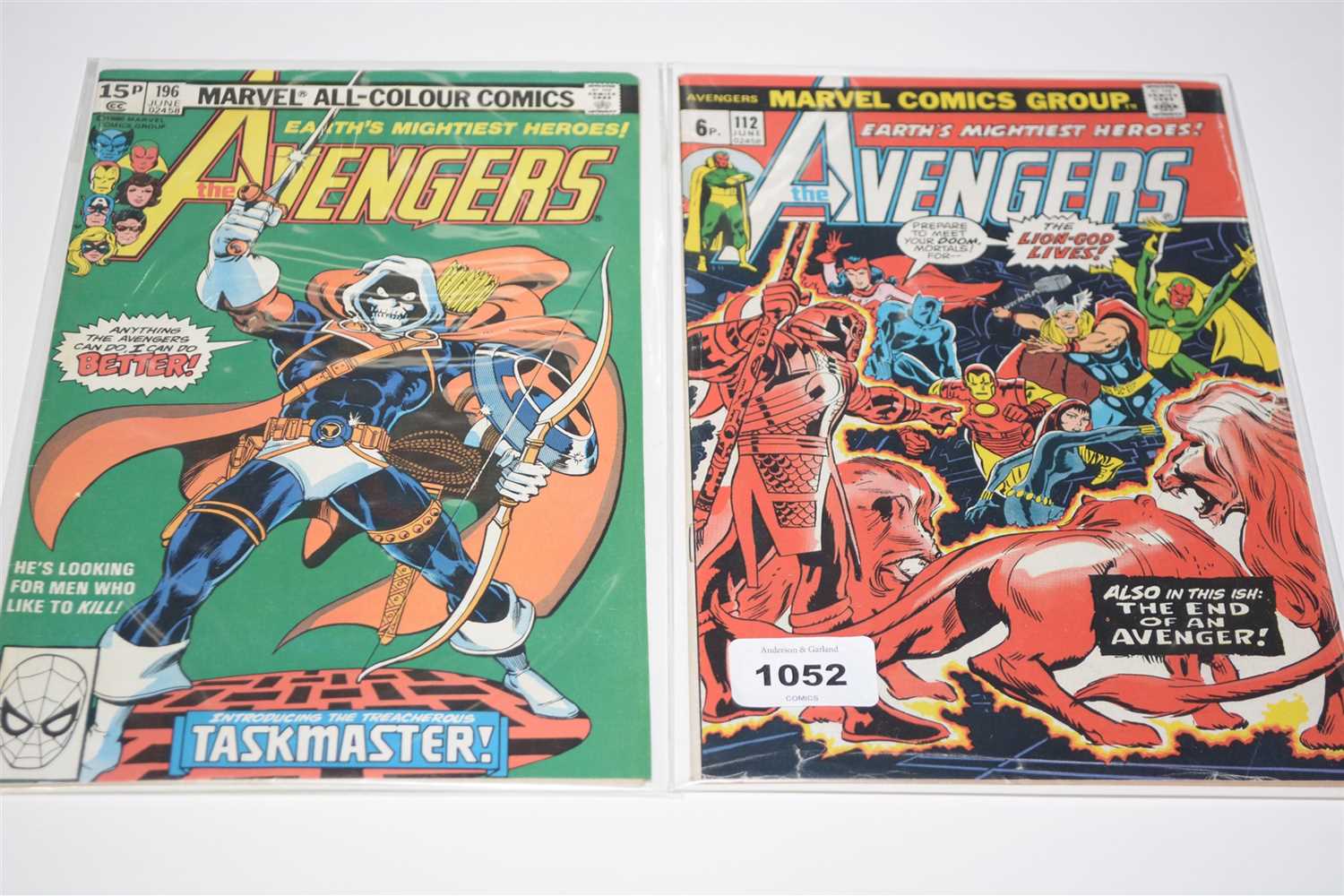 Lot 1052 - The Avengers Comics