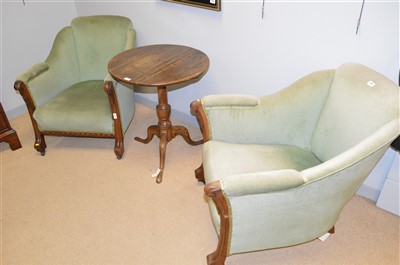 Lot 661 - Pair of armchairs