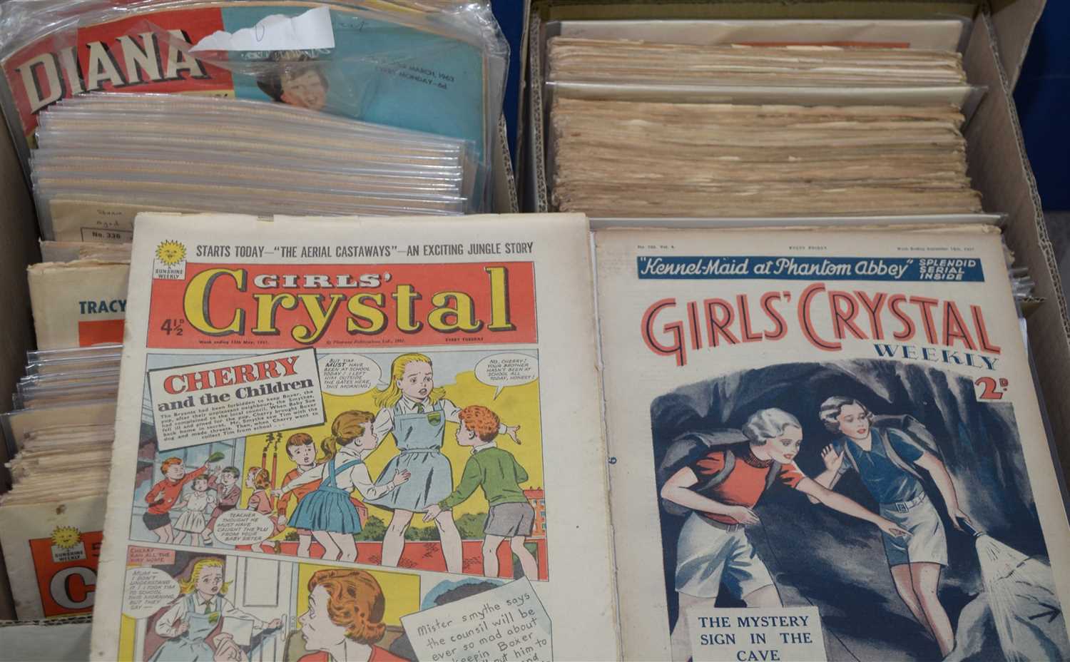 Lot 1181 - A collection of girls' comics