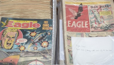 Lot 1187 - A collection of Eagle comics