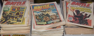 Lot 1194 - A large collection of Battle comics