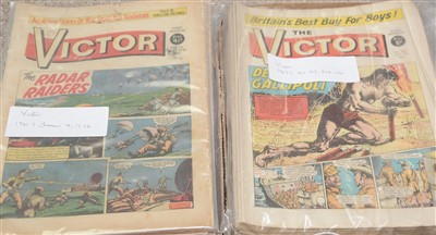 Lot 1200 - A collection of early Victor comics