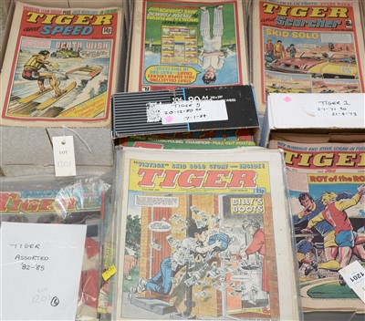 Lot 1201 - A large collection of Tiger comics