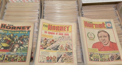 Lot 1206 - A large collection of The Hornet comics