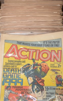 Lot 1207 - A collection of 1970's Action/Scream/Shiver and Shake comics
