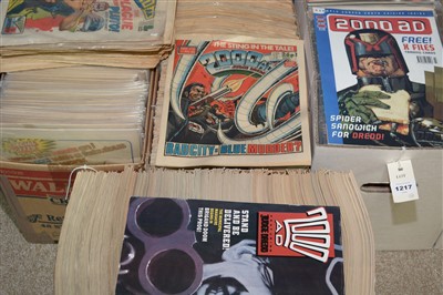 Lot 1217 - A large collection of 2000 A.D. comics/Judge Dredd magazines